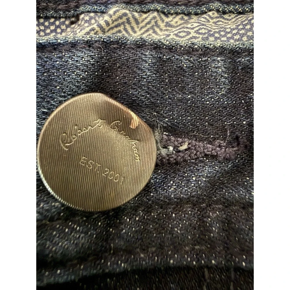 Robert Graham Jeans Mens 42x34 Dark Blue Wash Felix ThePerfect Fit Denim NWT$198
